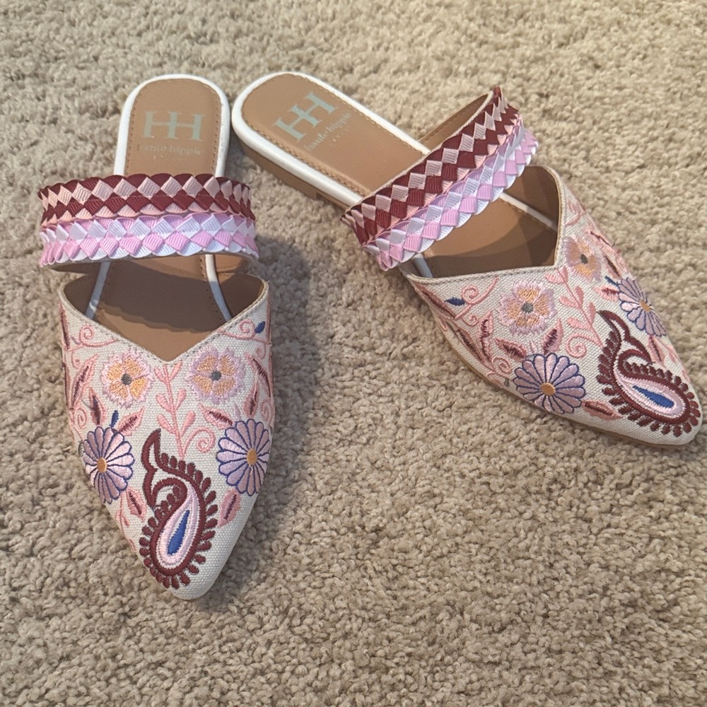 Brand new Haute Hippie Mules. Size 7.5